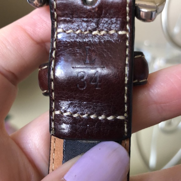 Vintage BRIGHTON Brown Genuine Leather Western Belt - Picture 8 of 8